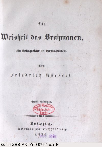 Die Weisheit des Brahmanen