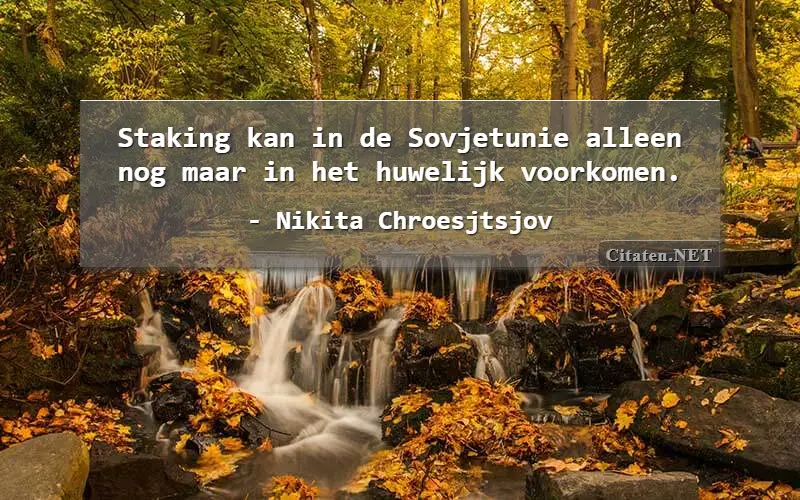 Staking kan in de Sovjetunie alleen nog maar in het huwelijk voorkomen.