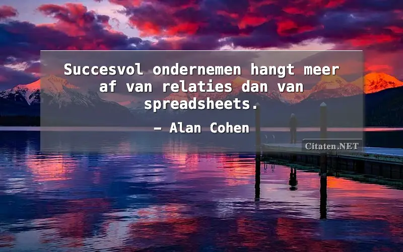 Succesvol ondernemen hangt meer af van relaties dan van spreadsheets.