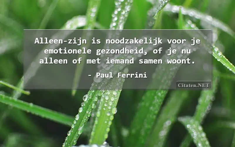 Alleen-zijn is noodzakelijk voor je emotionele gezondheid, of je nu alleen of met iemand samen woont.