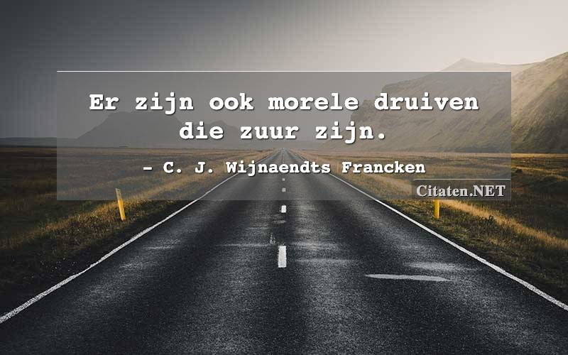 Er zijn ook morele druiven die zuur zijn.