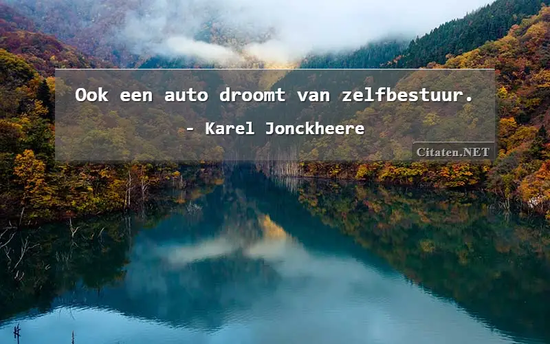 Ook een auto droomt van zelfbestuur.