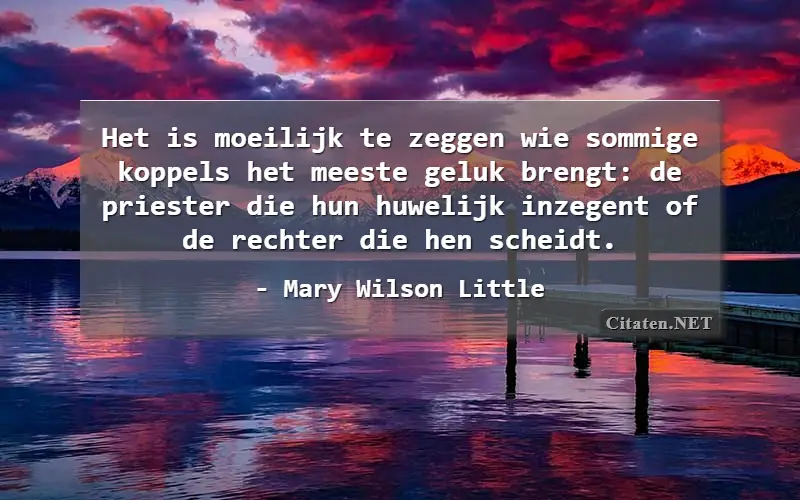 Het is moeilijk te zeggen wie sommige koppels het meeste geluk brengt: de priester die hun huwelijk inzegent of de rechter die hen scheidt.