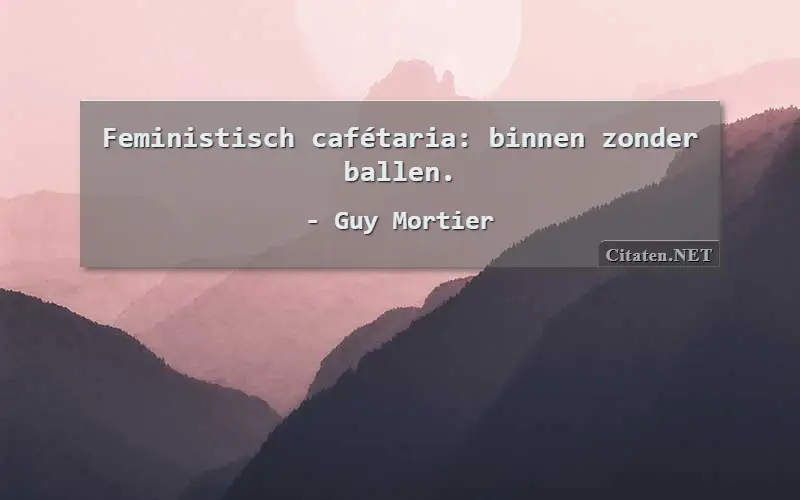 Feministisch cafétaria: binnen zonder ballen.
