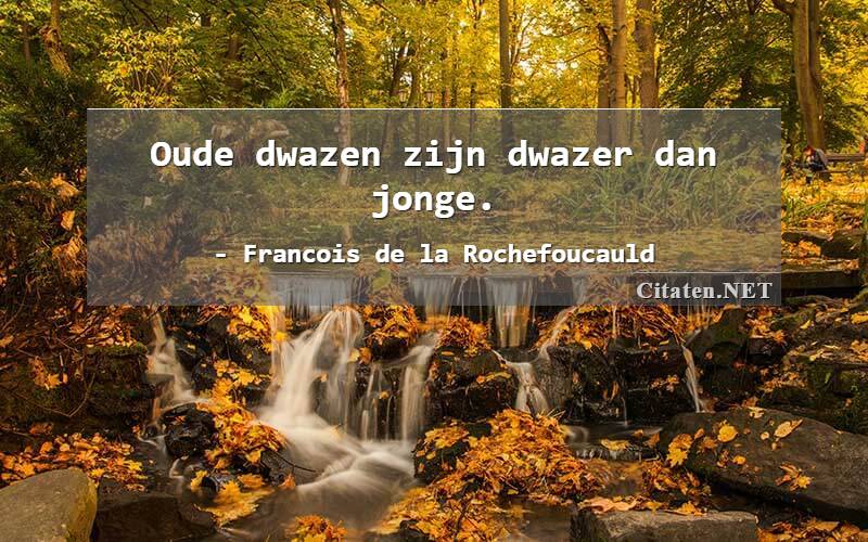 Oude dwazen zijn dwazer dan jonge.